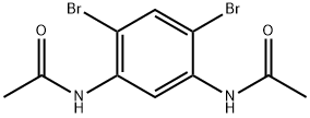 1,3-dibromo-4,6-bis(acetamido)benzene Structure