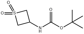 Carbamic acid, N-(1,1-dioxido-3-thietanyl)-, 1,1-dimethylethyl ester Structure