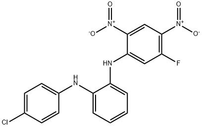 N1-(4-chlorophenyl)-N2-(5-fluoro-2,4-dinitrophenyl)benzene-1,2-diamine Structure