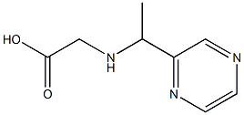 2-((1-(pyrazin-2-yl)ethyl)amino)acetic acid Structure