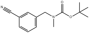tert-Butyl 3-cyanobenzyl(methyl)carbamate 구조식 이미지