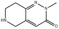 2-Methyl-5,6,7,8-tetrahydro-2H-pyrido[4,3-c]pyridazin-3-one 구조식 이미지