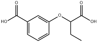 3-(1-carboxypropoxy)benzoic acid Structure