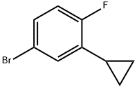 4-bromo-2-cyclopropyl-1-fluorobenzene Structure