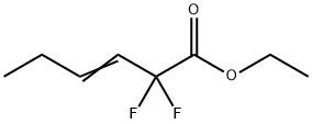 Ethyl2,2-difluorohex-3-enoate Structure