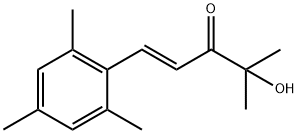 (1E)-4-Hydroxy-1-mesityl-4-methylpent-1-en-3-one Structure