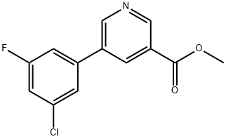 Methyl 5-(3-chloro-5-fluorophenyl)nicotinate 구조식 이미지