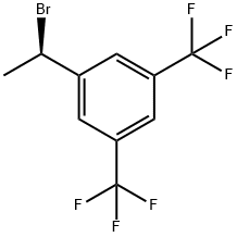 (R)-1-(1-bromoethyl)-3,5-bis(trifluoromethyl)benzene Structure