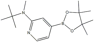 N-tert-butyl-N-methyl-4-(4,4,5,5-tetramethyl-1,3,2-dioxaborolan-2-yl)pyridin-2-amine Structure