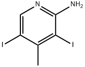 3,5-diiodo-4-methylpyridin-2-amine Structure