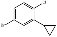 4-bromo-1-chloro-2-cyclopropylbenzene Structure