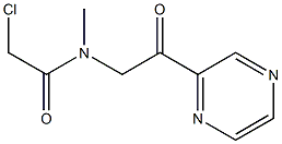 2-Chloro-N-methyl-N-(2-oxo-2-pyrazin-2-yl-ethyl)-acetamide Structure