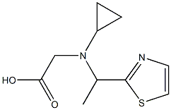 [Cyclopropyl-(1-thiazol-2-yl-ethyl)-amino]-acetic acid 구조식 이미지