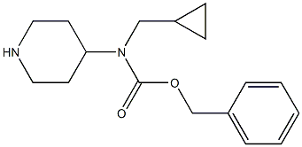 Cyclopropyl-piperidin-4-ylmethyl-carbamic acid benzyl ester Structure