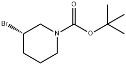 (S)-tert-Butyl 3-bromopiperidine-1-carboxylate 구조식 이미지