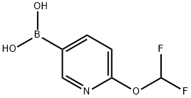 (6-(difluoromethoxy)pyridin-3-yl)boronic acid 구조식 이미지