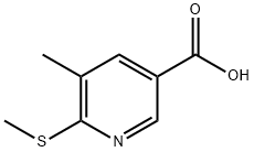 5-Methyl-6-methylsulfanyl-nicotinic acid Structure