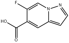 6-Fluoropyrazolo[1,5-a]pyridine-5-carboxylic acid 구조식 이미지