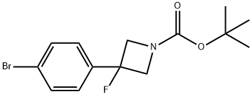 1-Boc-3-(4-bromophenyl)-3-fluoroazetidine Structure