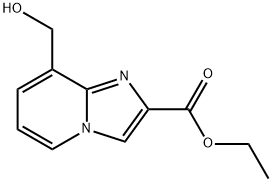 8-Hydroxymethyl-imidazo[1,2-a]pyridine-2-carboxylic acid ethyl ester Structure