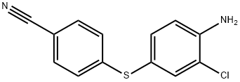 4-((4-Amino-3-chlorophenyl)thio)benzonitrile Structure