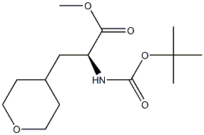 (S)-methyl 2-(tert-butoxycarbonylamino)-3-(tetrahydro-2H-pyran-4-yl)propanoate Structure