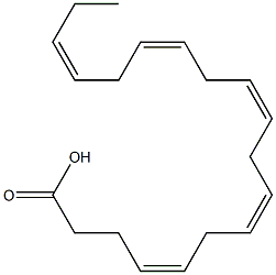 4(Z),7(Z),10(Z),13(Z),16(Z)-Nonadecapentaenoic Acid Structure