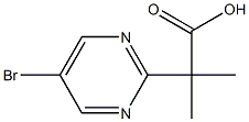 2-(5-브로모피리미딘-2-일)-2-메틸프로판산 구조식 이미지