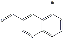 3-Quinolinecarboxaldehyde, 5-bromo- Structure