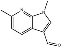 1,6-dimethyl-1H-pyrrolo[2,3-b]pyridine-3-carbaldehyde 구조식 이미지