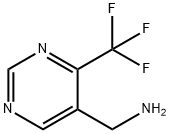 C-(4-Trifluoromethyl-pyrimidin-5-yl)-methylamine Structure