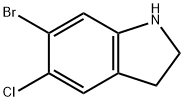 6-Bromo-5-chloro-2,3-dihydro-1H-indole Structure