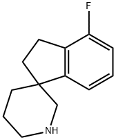 4-Fluoro-2,3-dihydrospiro[indene-1,3'-piperidine] Structure