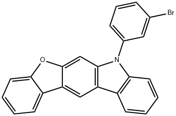 3-(3-bromophenyl)-3H-benzofuro[2,3-b]carbazole Structure