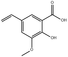 2-Hydroxy-3-methoxy-5-vinylbenzoic acid Structure