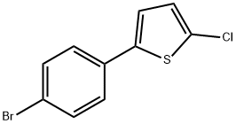 2-(4-Bromo-phenyl)-5-chloro-thiophene 구조식 이미지