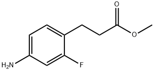 3-(4-Amino-2-fluoro-phenyl)-propionic acid methyl ester 구조식 이미지