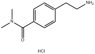 4-(2-Amino-ethyl)-N,N-dimethyl-benzamide hydrochloride 구조식 이미지