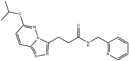 3-[6-(propan-2-yloxy)[1,2,4]triazolo[4,3-b]pyridazin-3-yl]-N-(pyridin-2-ylmethyl)propanamide Structure