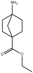 4-amino-Bicyclo[2.2.1]heptane-1-carboxylic acid ethyl ester 구조식 이미지