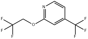2-(2,2,2-Trifluoroethoxy)-4-(trifluoromethyl)pyridine 구조식 이미지