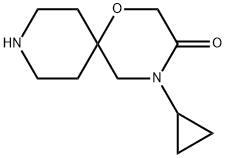 4-cyclopropyl-1-oxa-4,9-diazaspiro[5.5]undecan-3-one 구조식 이미지