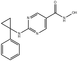 2-(1-Phenyl-cyclopropylamino)-pyrimidine-5-carboxylic acid hydroxyamide Structure