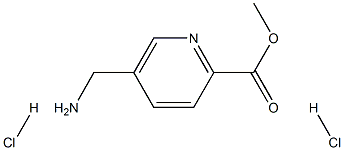 5-Aminomethyl-pyridine-2-carboxylic acid methyl ester dihydrochloride Structure