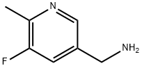 (5-fluoro-6-methylpyridin-3-yl)methanamine 구조식 이미지