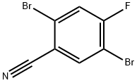2,5-Dibromo-4-fluorobenzonitrile 구조식 이미지