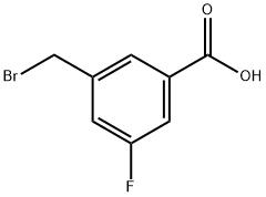 3-(Bromomethyl)-5-fluorobenzoicacid 구조식 이미지