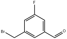 3-(Bromomethyl)-5-fluorobenzaldehyde Structure