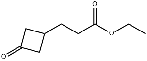 Ethyl 3-(3-oxocyclobutyl)propanoate 구조식 이미지