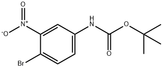 tert-Butyl (4-bromo-3-nitrophenyl)carbamate 구조식 이미지
